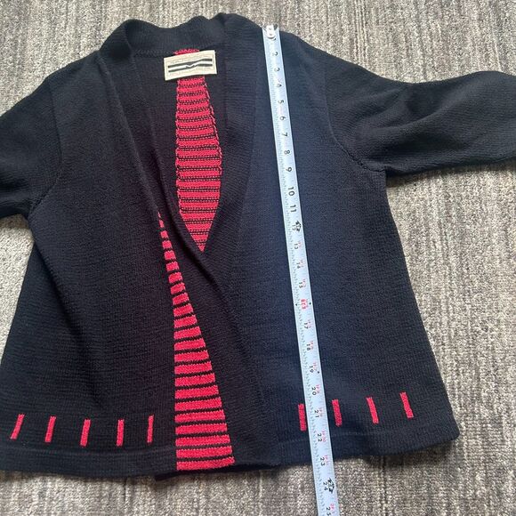 Vintage Sandra Miller Cardigan, Artsy, Abstract Design, S - Picture 7 of 9